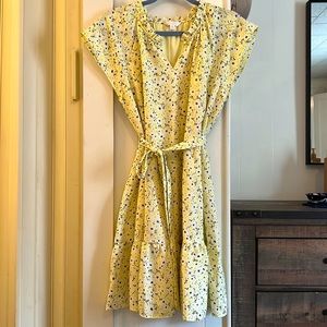 Yellow floral dress